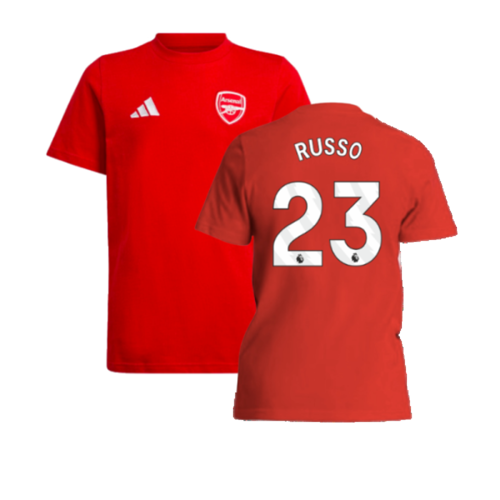 (XLB) 2024-2025 Arsenal Tee (Red) - Kids (Russo 23)