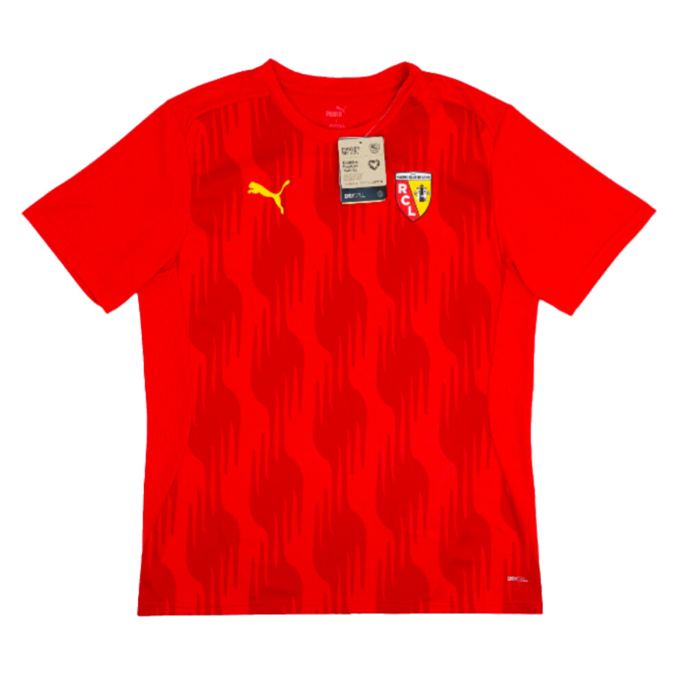 (L) 2024-2025 Racing Lens Pre-Match Shirt (Red)