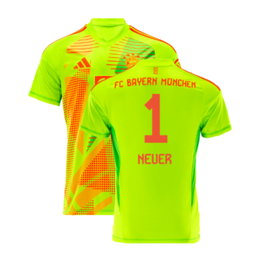 (SB) 2024-2025 Bayern Munich Home Goalkeeper Shirt (Yellow) - Kids (Neuer 1)