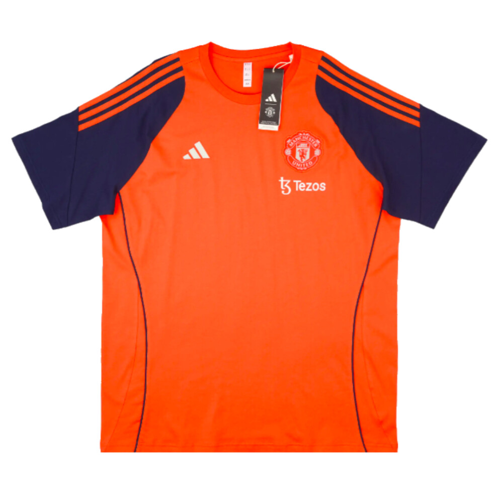 Adidas (S) 2024-2025 Man Utd Training Tee (Red) Red