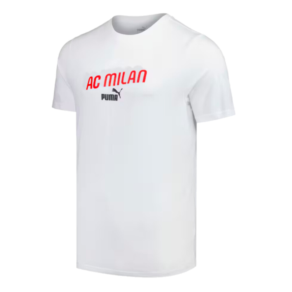 Puma (Xl) 2024-2025 Ac Milan Ftblculture Tee (White) White