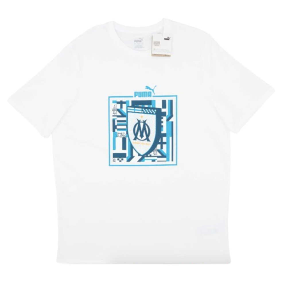 (3XL) 2024-2025 Marseille ftblCulture Tee (White)