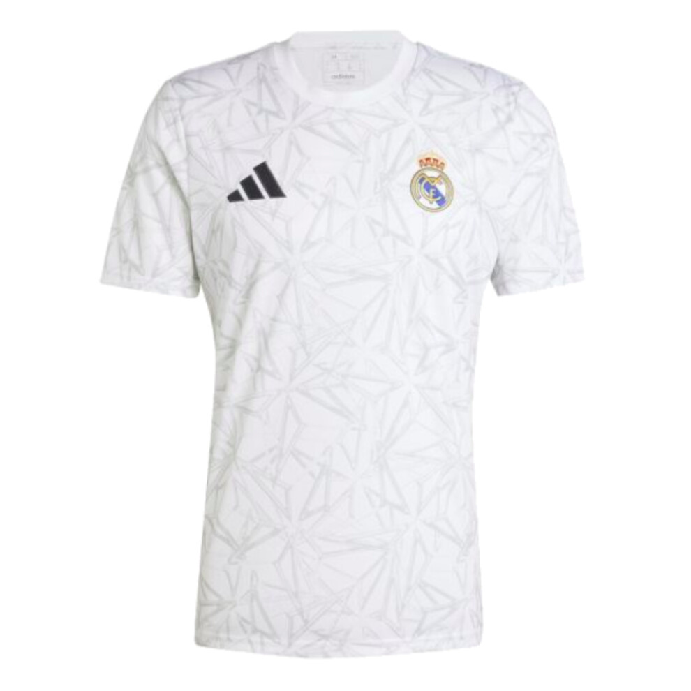 (XL) 2024-2025 Real Madrid Pre-Match Shirt (White)