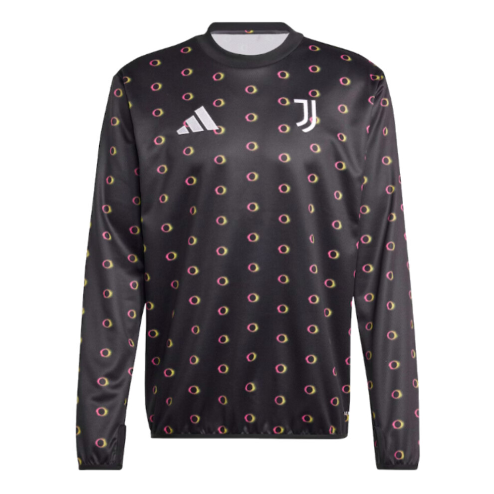 (S) 2024-2025 Juventus Pre Match Warm Up Top (Black)