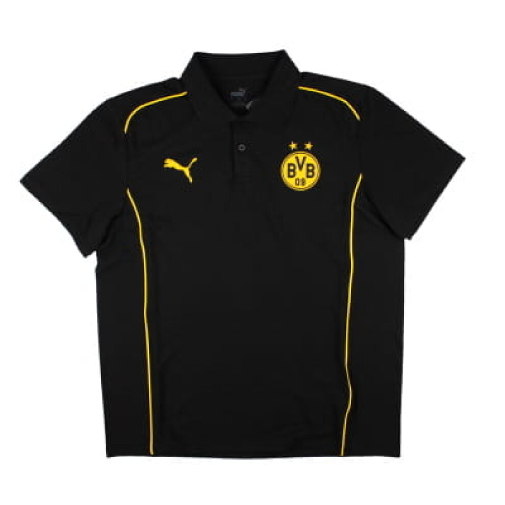 (L) 2024-2025 Borussia Dortmund Casuals Polo Shirt (Black)