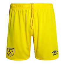(LB) 2024-2025 West Ham Goalkeeper Shorts (Yellow) - Kids
