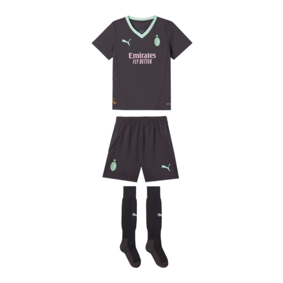 (4-5 Years) 2024-2025 AC Milan Third Mini Kit