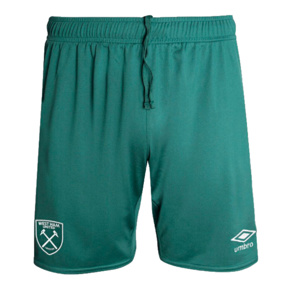 (MB) 2024-2025 West Ham Goalkeeper Shorts (Green) - Kids