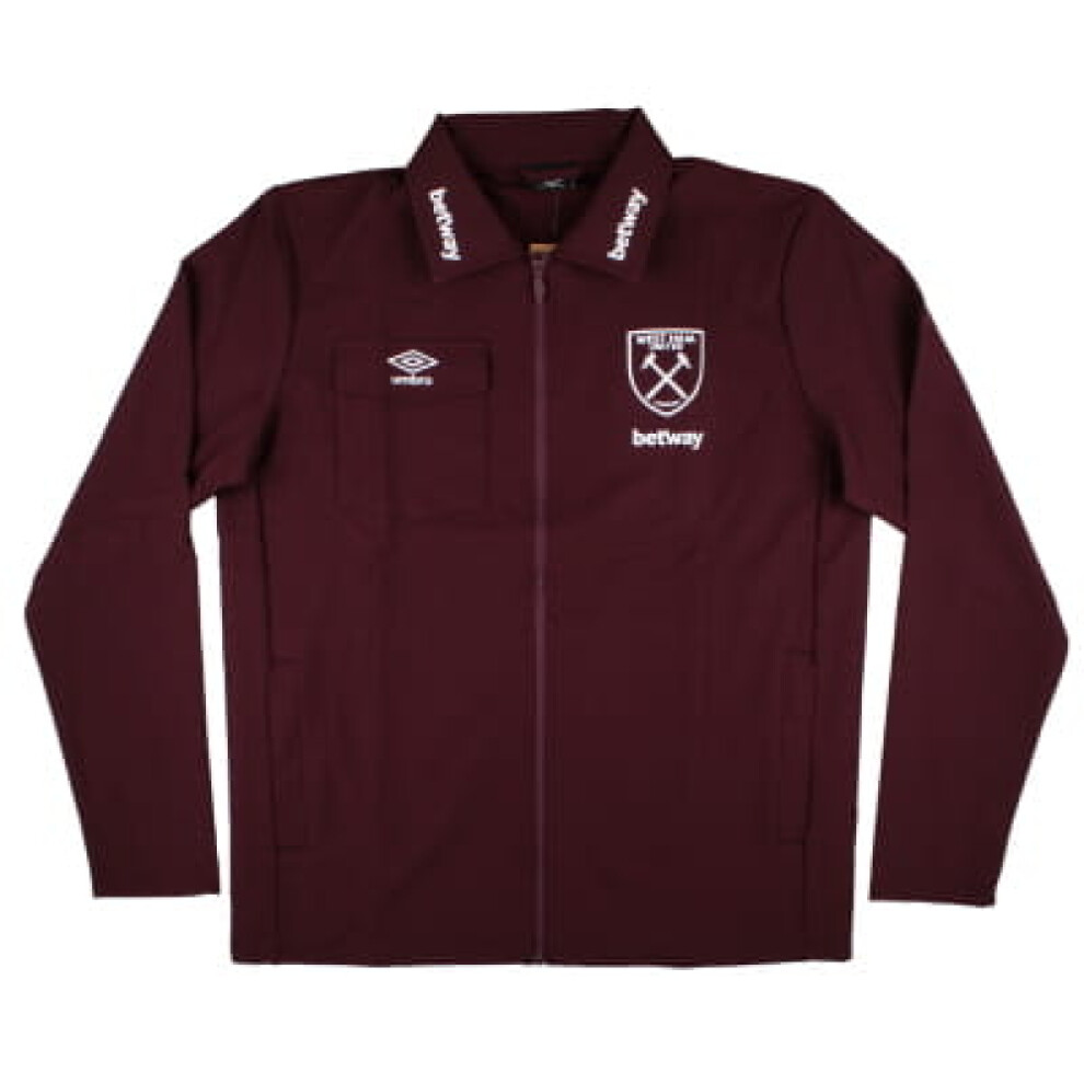 (M) 2024-2025 West Ham Presentation Jacket (Wine)