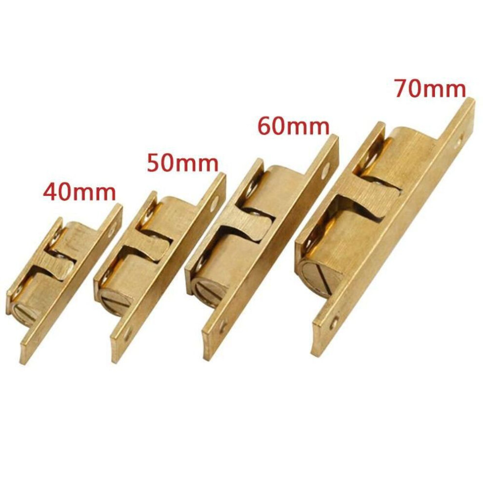 (60mm) 1 Set Door Lock Spring Ball Locker Door Touch Latch Cabinets Interlock Switch Chassis Cabinet Adjustable Brass Door Buckle