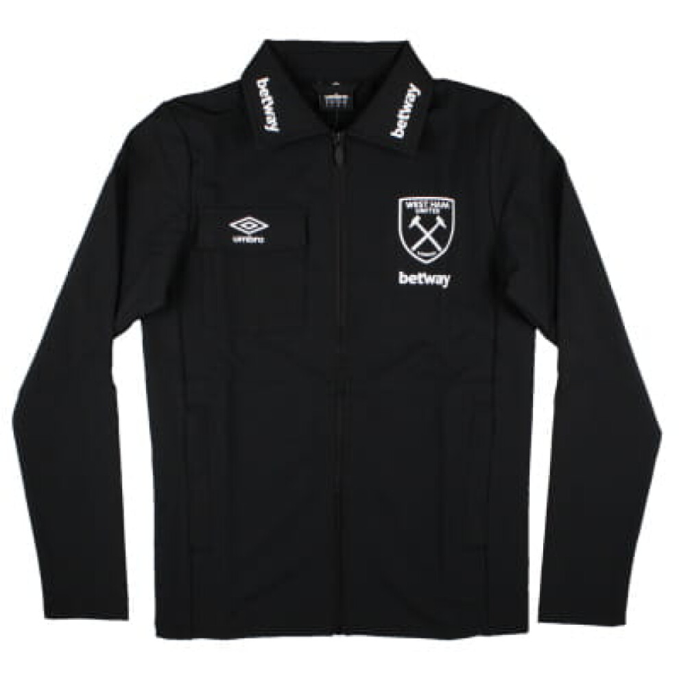 (M) 2024-2025 West Ham Presentation Jacket (Black)