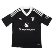 (XLB) 2024-2025 Man Utd Third Goalkeeper Shirt (Black) - Kids