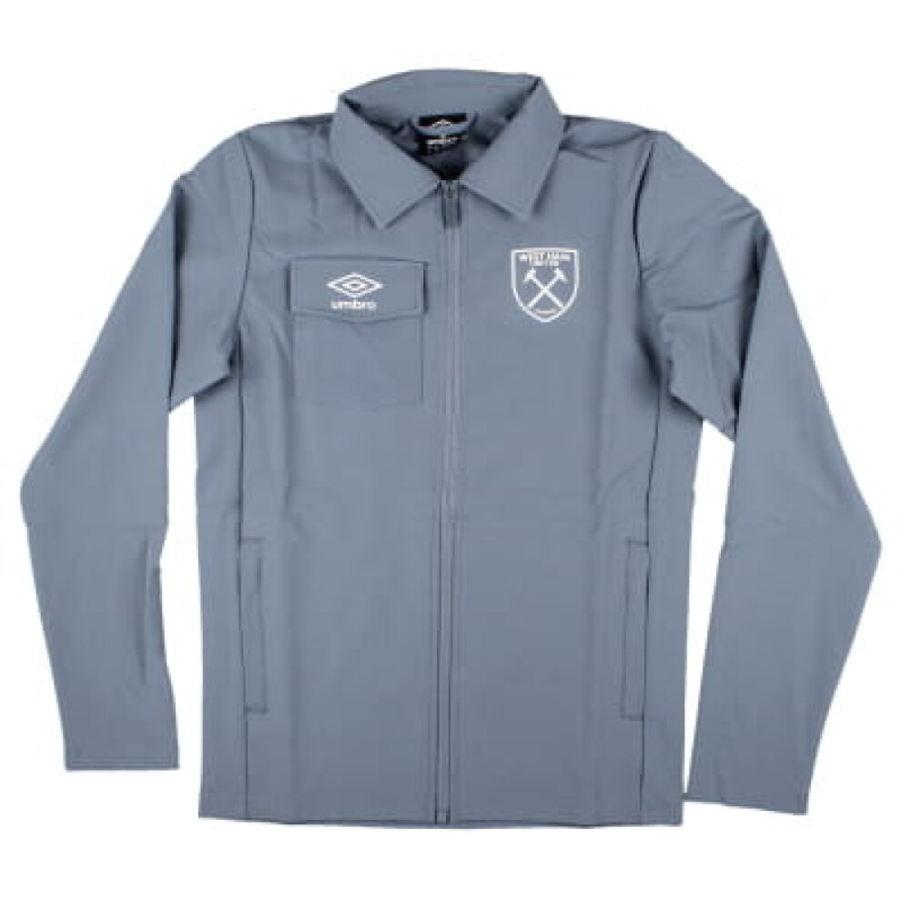Umbro (Lb) 2024-2025 West Ham Presentation Jacket (Flint Stone) - Kids Not,Specified