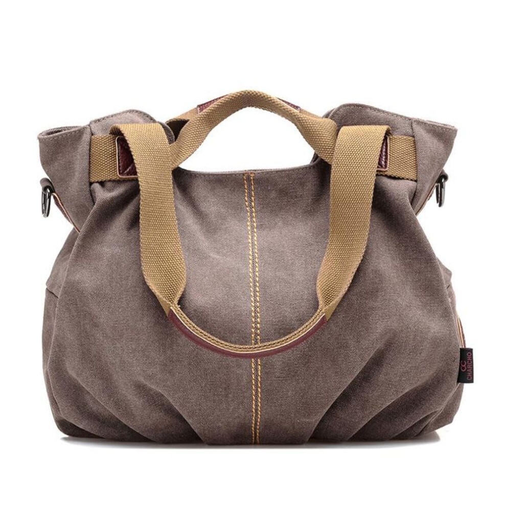 (grey) Shoulder bag 5 colors simple design women fashion casual large capacity denim shoulder crossbody bag