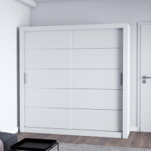 (120CM, WHITE) FH LEXUS Modern Sliding Door Wardrobe