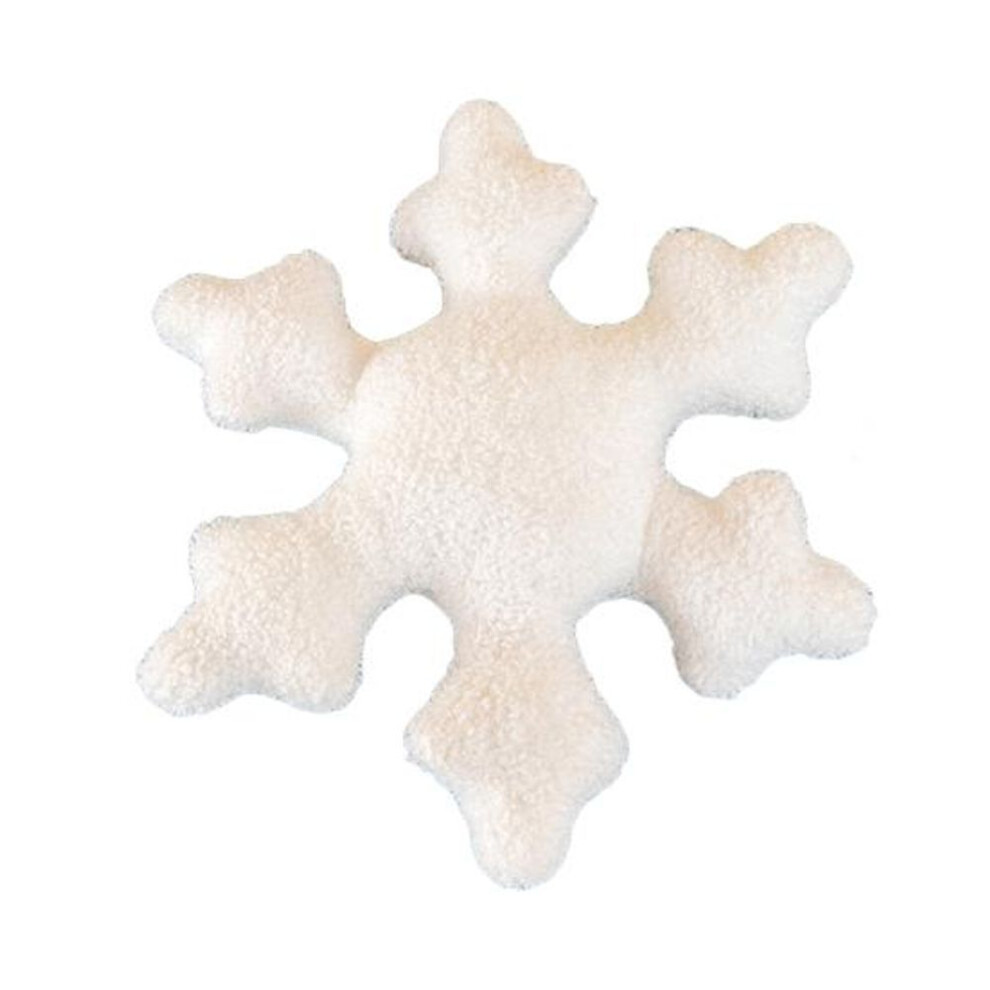 (as the picture, 40cm) Snowflake Pillow Christmas Decorative Plush Throw Pillows Winter Snowflake Shaped Couch Sofa Bed Decoration Softness Adorable Winter Decor