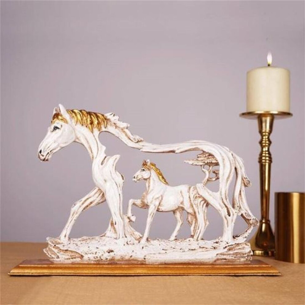 Perfect Decoration Lightweight Fashion Delicate Workmanship Resin Crafts Galloping Horse Figurine Statue