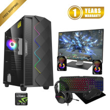 Gaming PC Bundle: i7 16GB RAM 1TB HDD + 512GB SSD, GT1030, 22" Monitor+ Speakers