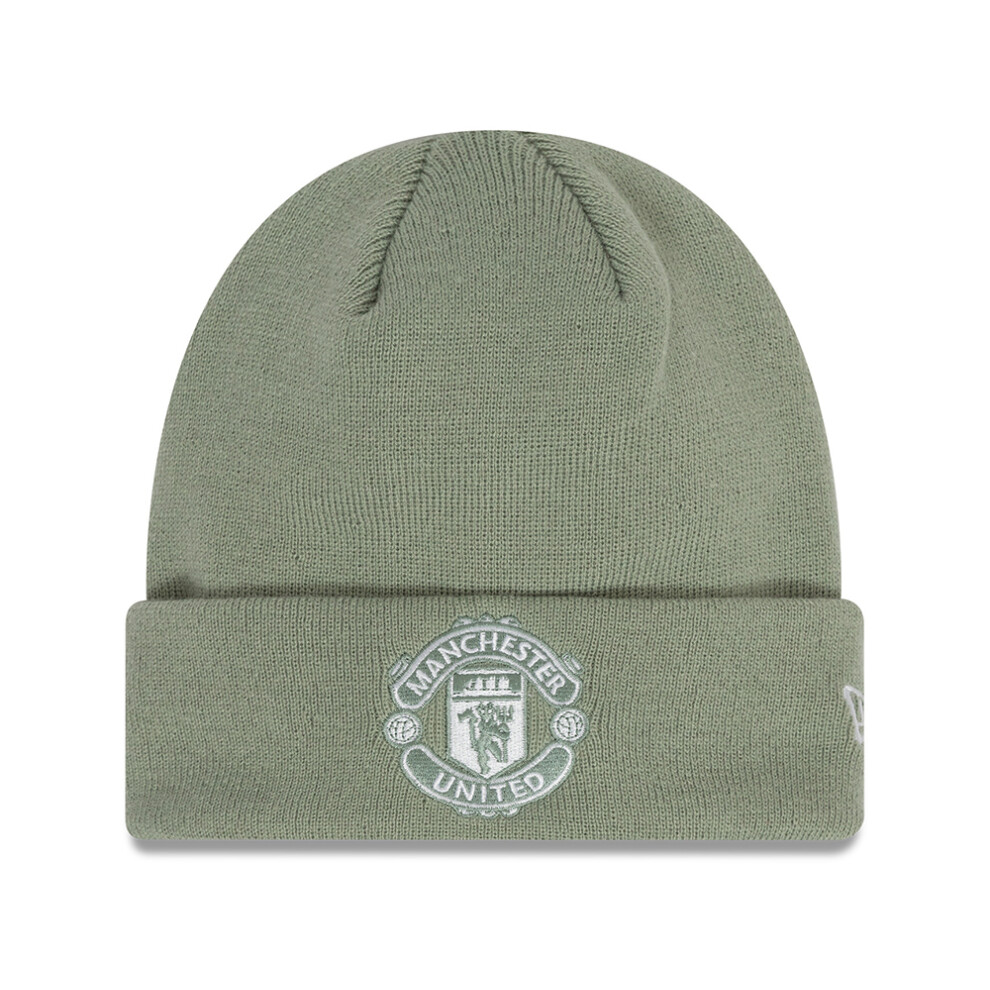 New Era Man UTD Seasonal Cuff Knit Beanie Hat Sage