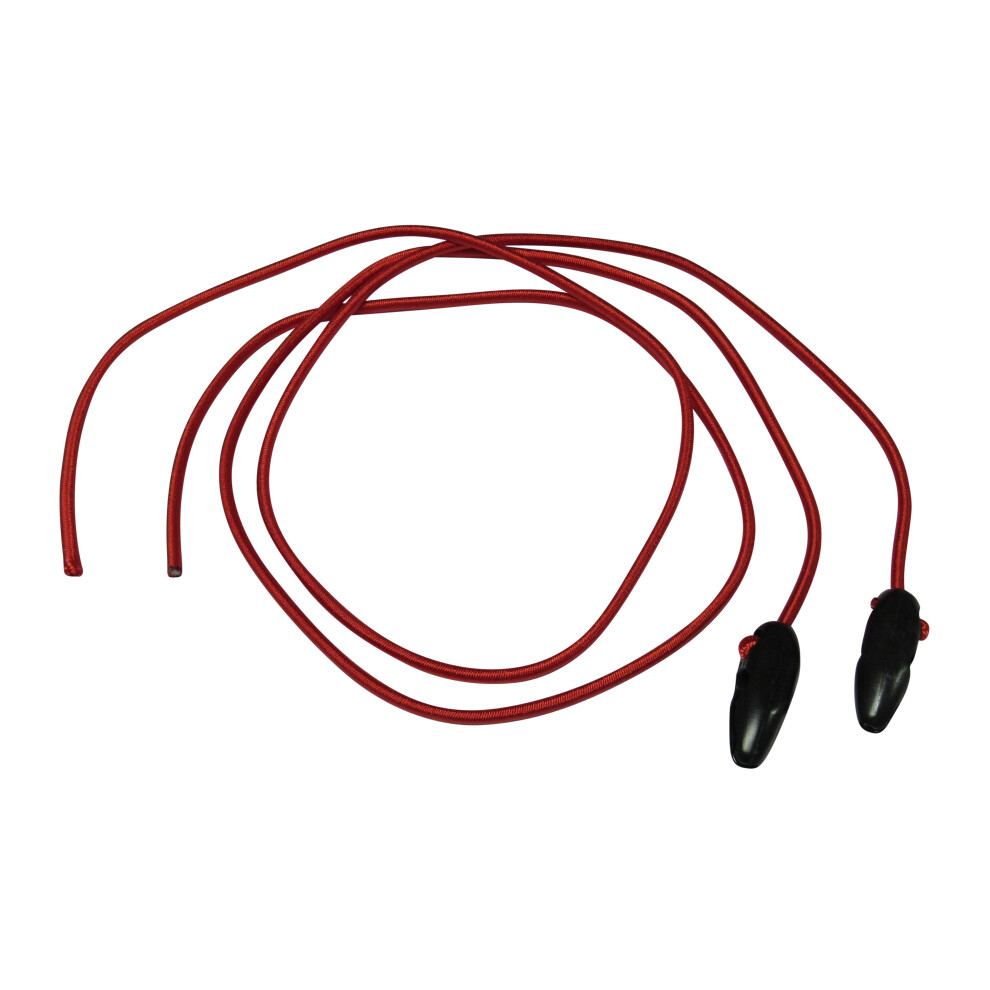 (Red) Bungee Shock Cord Tie Downs 5MM X 1M (Toggle Grip)