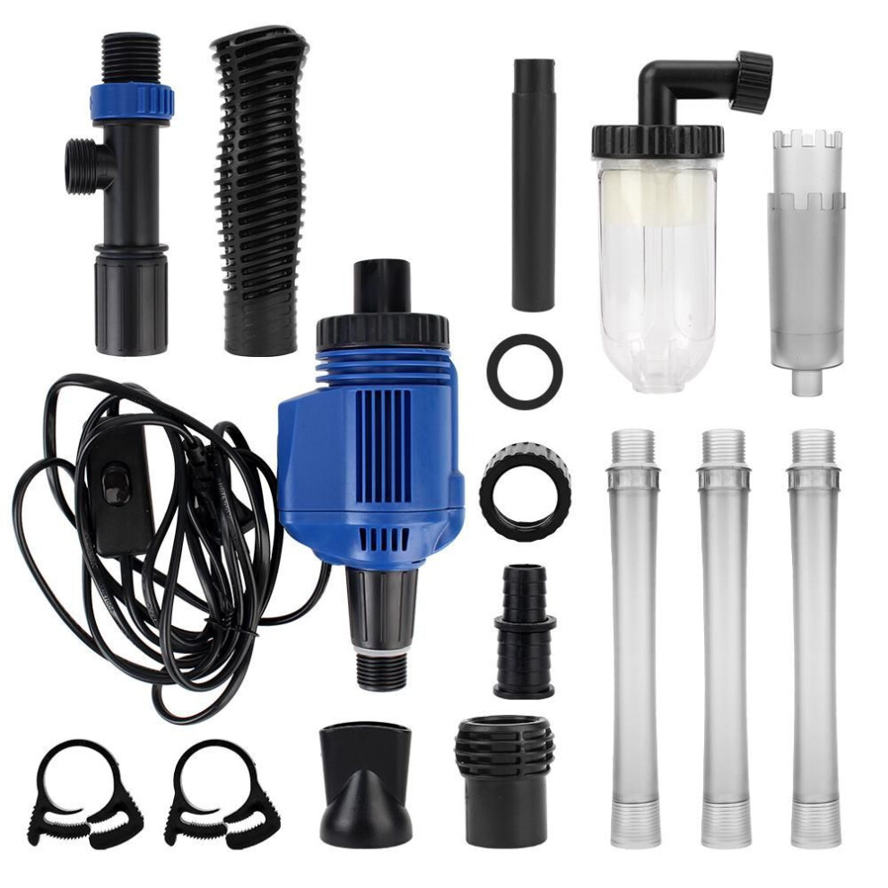Fish Tank Sand Washer Electric Siphon Filter Vacuum Gravel Water Changer Us Plug Powerful Suction Aquarium Siphon Operated Cleaner