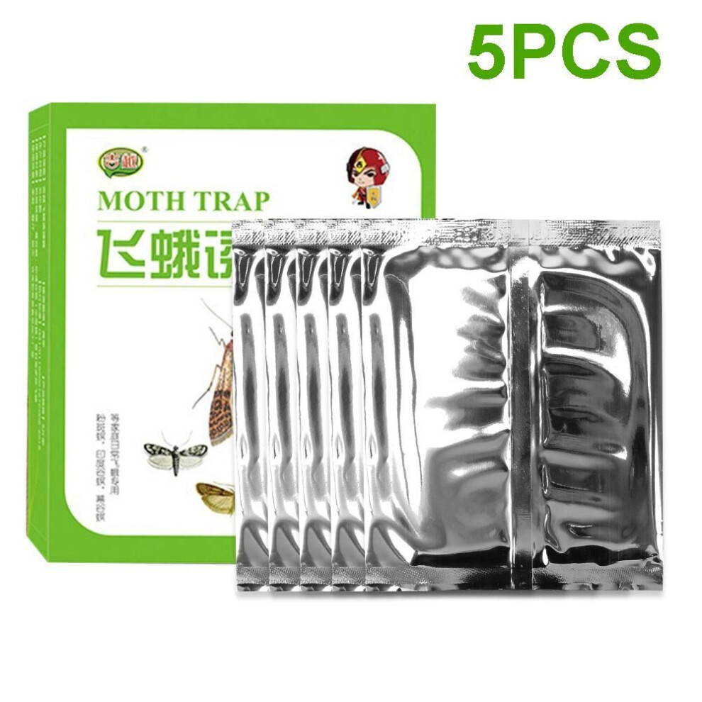 Moths Pheromone Killer Pest Reject Fly Insects 5pcs Clothes Pantry Food Moth Pheromone Trap For Moles Sticker Factory Restaurant Sticky Glue Trap