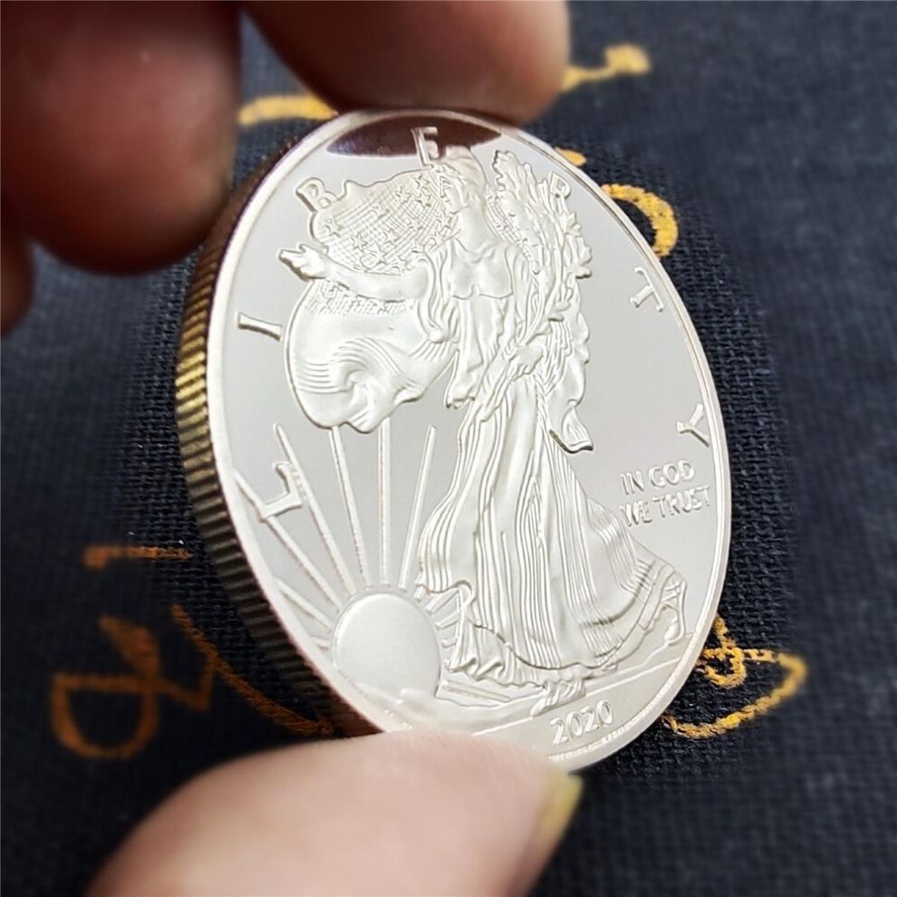 2020 American Statue of Liberty Eagle Coin Silver plated Commemorative Coin Collection new Gift