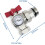 Wärmer System Angle Isolation Ball Valve with Temperature Gauges Set 1 inch 2