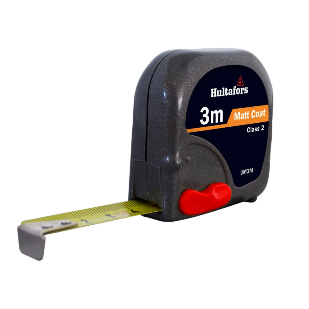 Hultafors 369003"UM 3M" Short Steel Tape - Black/Red