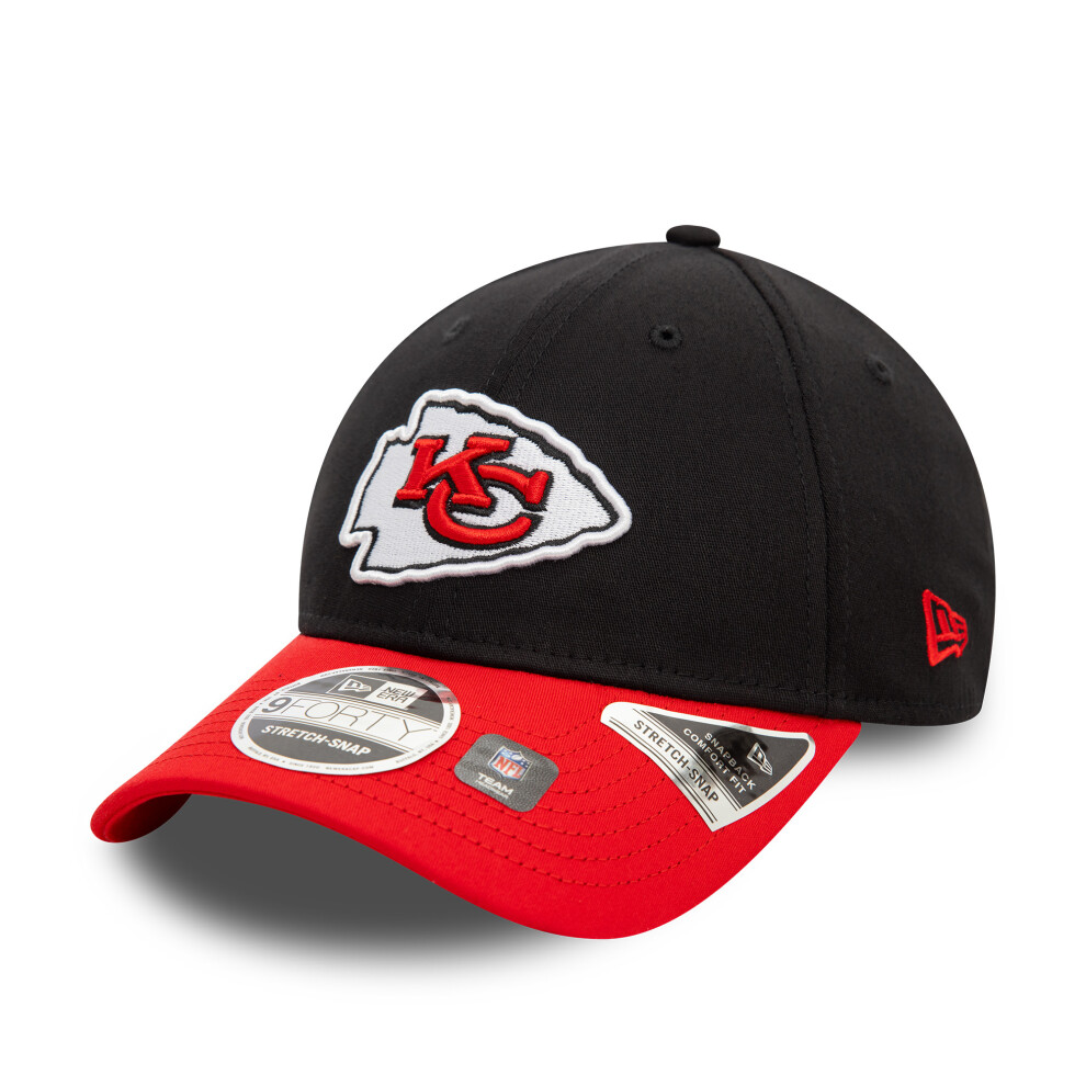 New Era Kansas City Chiefs Nfl Black 9Forty Stretch Snap Adjustable Cap