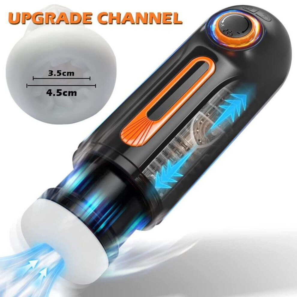 (black) Automatic Telescopic Masturbation For Men Sucking Blowjob Vibrator Masturbator Cup Pussy Real Vagina Sex Toys For 18