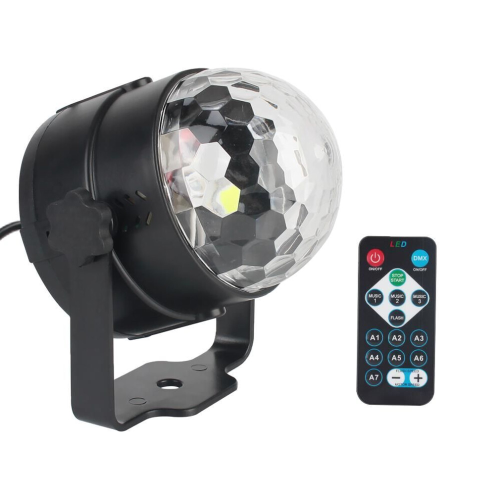 Rgb Laser Projector Lamp Colorful Led Stage Light Magic Ball Sound Activated Rotating 85-265v 3w Dj Party Light For Home Ktv Bar Xmas