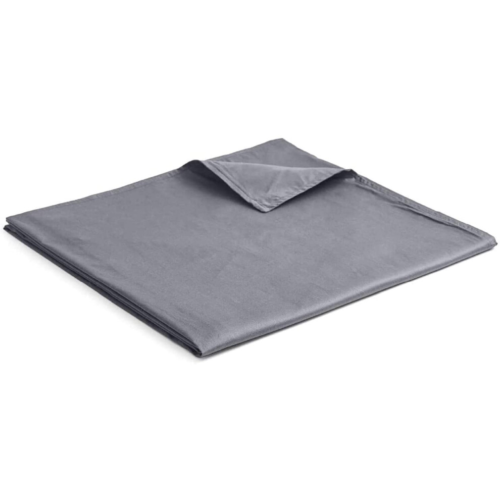 Housse de couette en coton exclusive YnM pour couvertures lest   es avec 16 fils Gris fonc   , 48""x72""