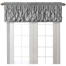 VCNY Home - Valance Window Tratament cu buzunar cu buzunar modern decor pentru casa (Carmen Gray 60 """" x 20 """")