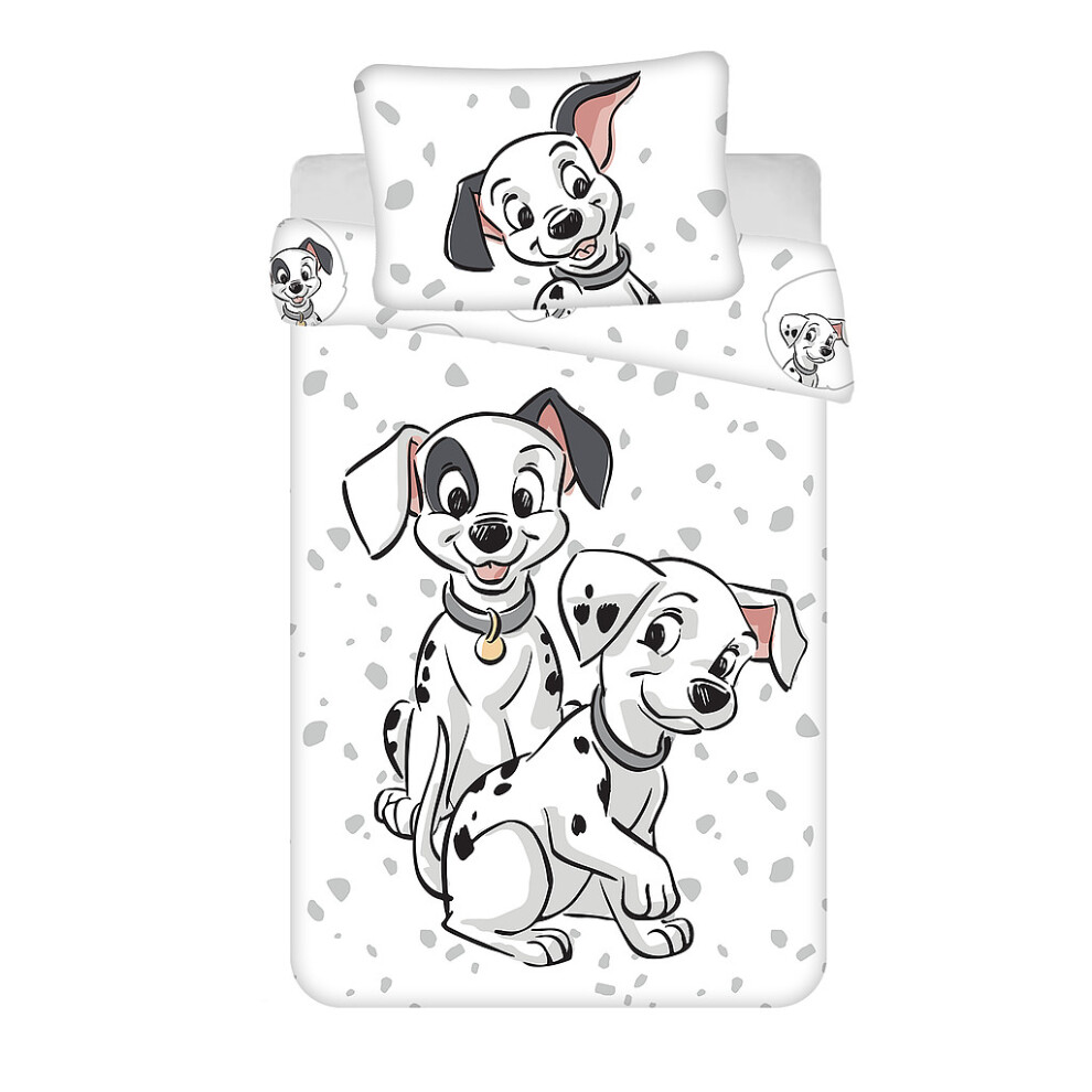 Disney 101 Dalmatians Toddler Size Duvet Cover Set 100 x 135cm 100% COTTON Puppy - Image 3