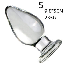 (S) VaHppy Anal Expansion Training Gay Sex Toys Glass Anal Plugs Dilation Masturbator Conical Large SM BDSM Adult Products