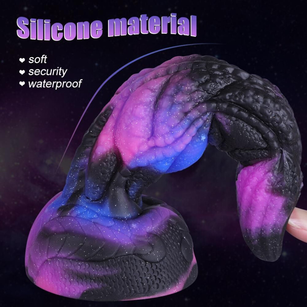 (multicolor) Realistic Silicone Animal Dildo Vaginal G-spot with Suction Cup Anal Plug Huge Monster Dragon Dildo Female Sex Toys for Women