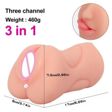 (beige) Masturbators For Men Sexy Toys Artificial Vagina Anal Blowjob Machine Realistic Pocket Pussy Adult Sex Toys Male Masturbation