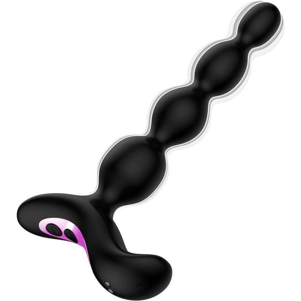 (black) 10 Vibration Modes Graduated Design Anal Vibrator Prostate Massager Waterproof Adult Sex Toy for Men, Women and Couples