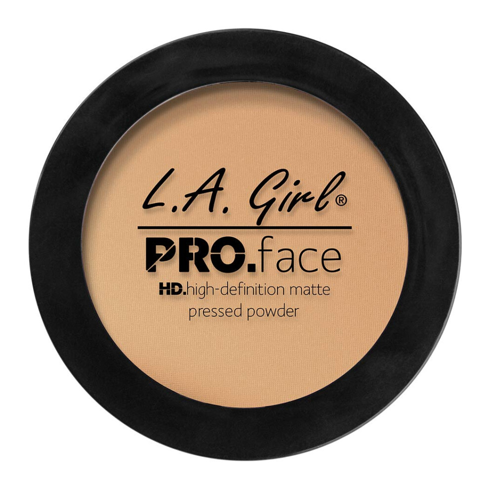 L.A. Girl PRO.Face Matte Pressed Powder, Soft Honey GPP608 Pack Of 3