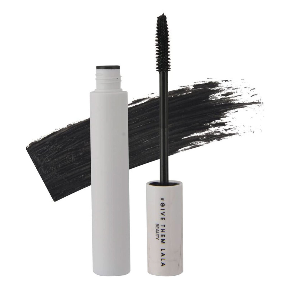 Give Them Lala Black Beauty Everyday Mascara | Weightless Long Lasting Mascara With A Silicone Wand That Gently Lengthens, Enhances & Volumizes | Crue