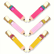 Hzeyn potlood haarclip - 6-pack leraar haarclips grappige potlood haarclips terug naar shool haaraccessoires voor leraren student