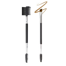 2PCS- 1 brosse  sourcils + 1 pinceau de cils Shaper Shaper Professional Bross de frousme  front et bobine  bobines  double pale
