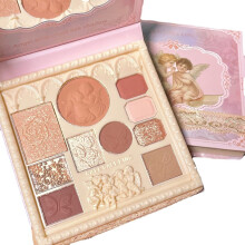 Pr?gede ?jenskygge 10 farver ?jenskyggepalet Makeup Blush Highlighter Alt-i-en Disc Matte&Glitter ?jenskygge Makeup H?jpigmenterede nuancer Natur