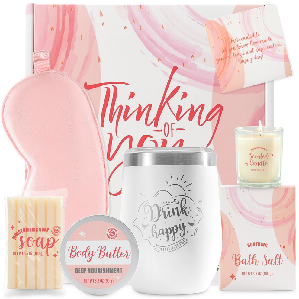 Gift Set for Women Spa Gifts for Women, Sister, Best Friends | Birthday Gifts for Women | Rose Bath and Body Gifts Set for Women 6pcs Valentine's Day