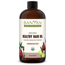 Olio per capelli alle erbe Banyan Botanicals - 24 once - Nutre e sostiene la crescita dei capelli con erbe e oli biologici che forniscono nutrime