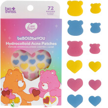 Cerotti per brufoli BioSwiss Care Bears, cerotti a forma di cuore e orso per brufoli e imperfezioni, adesivi idrocolloidali per viso e pelle, con