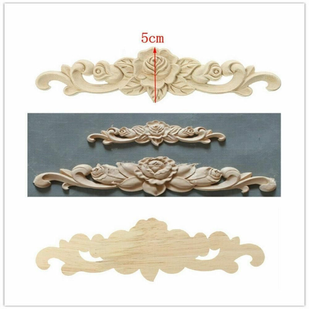 Beautiful Wood Applique Woodcarving Decal Furniture