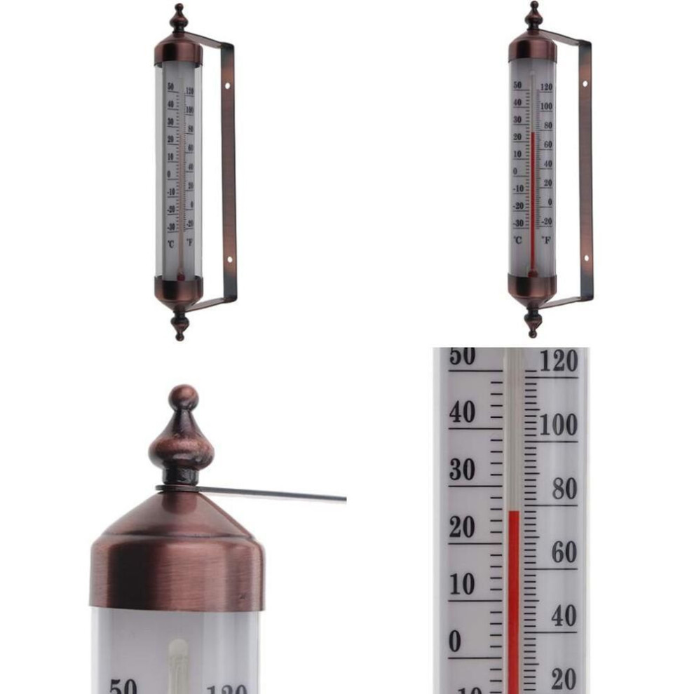 Garden Thermometer Hydrothermograph Measuring Outside Patio