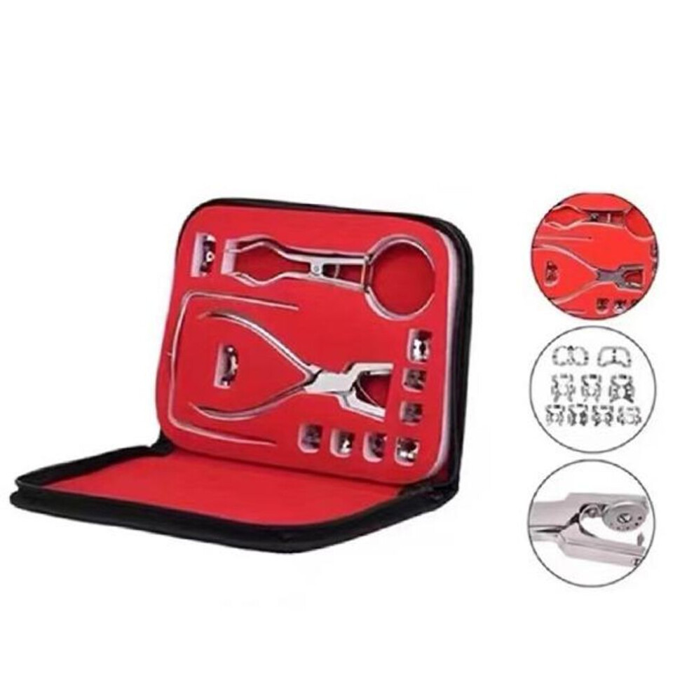 Dental Rubber Dam Hole Puncher set Stainless steel Clamps Forceps Frame Punch